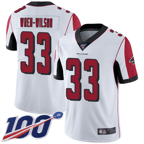 Atlanta Falcons Limited White Men Blidi Wreh-Wilson Road Jersey NFL Football #33 100th Season Vapor Untouchable->youth nfl jersey->Youth Jersey